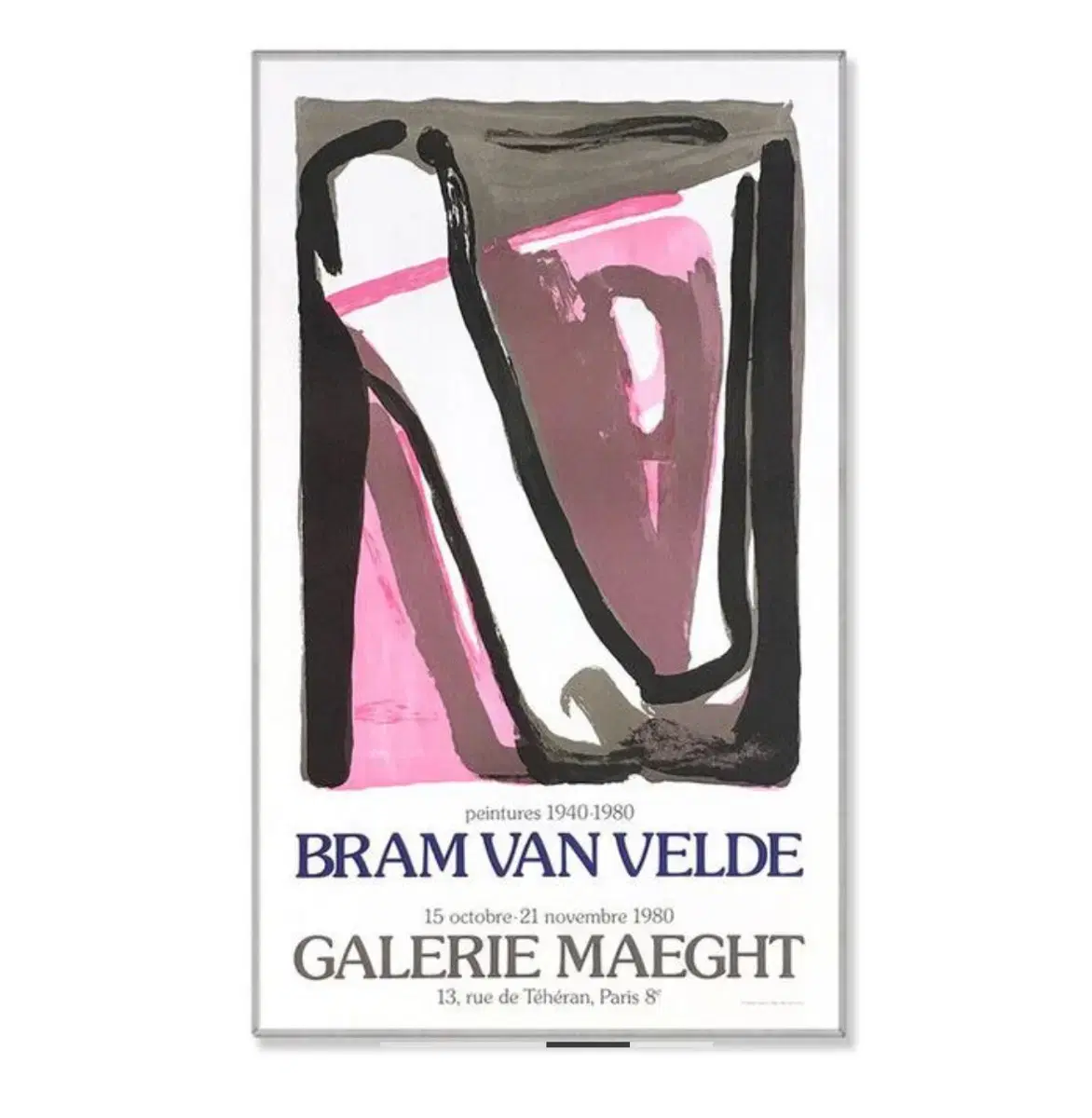 bram van velde 대형 아트 포스터 액자 54x90cm